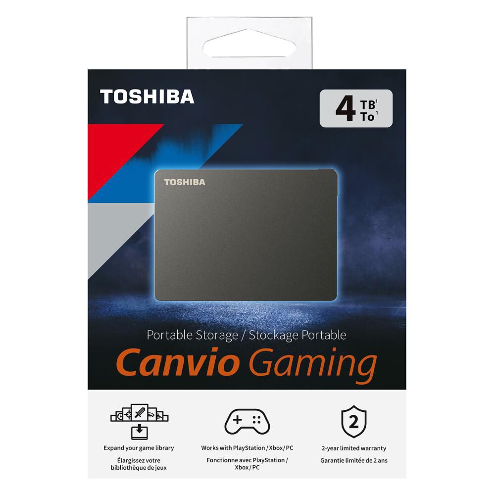 Disco Duro Portátil Toshiba Canvio Gaming / 4 Tb