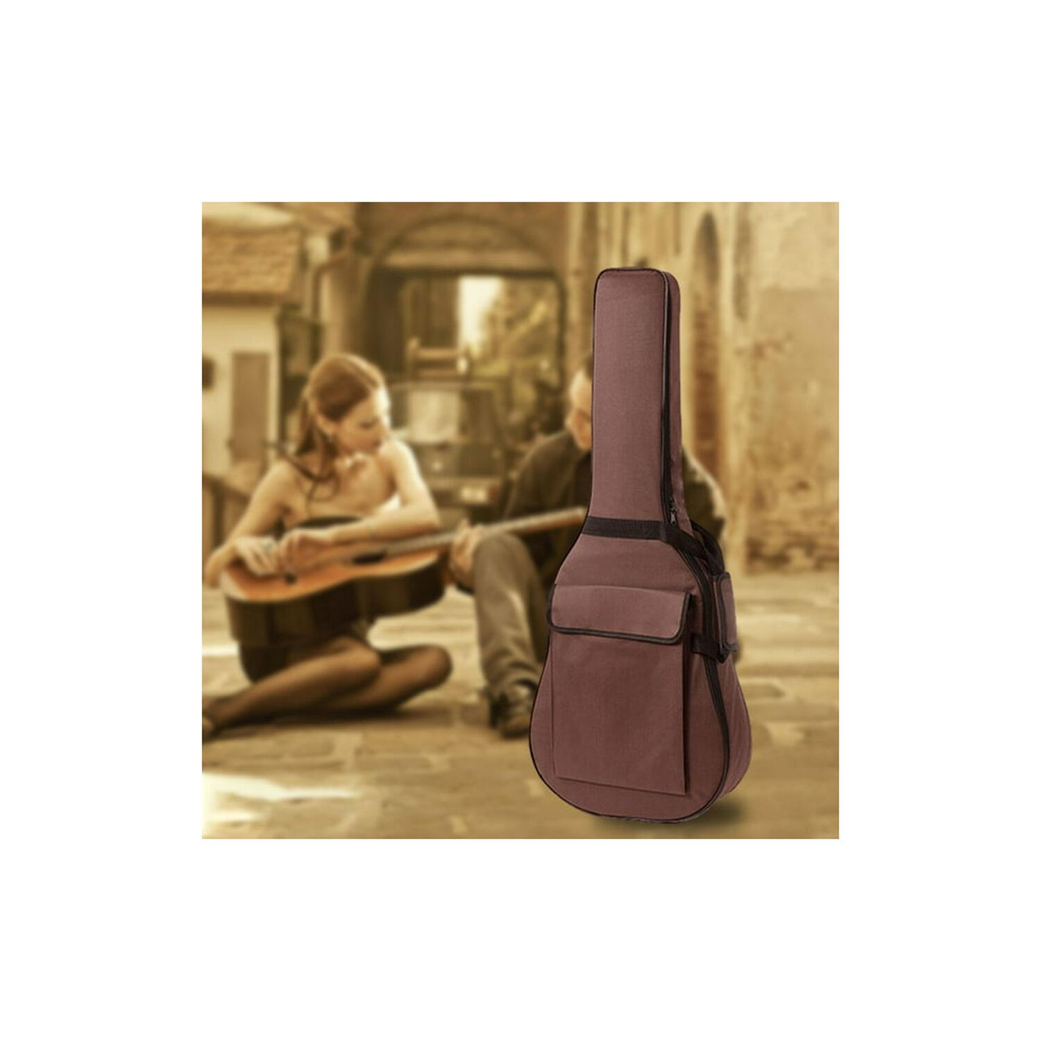Funda De Guitarra Acustica Acolchada Waterproof De 40" image number 4.0