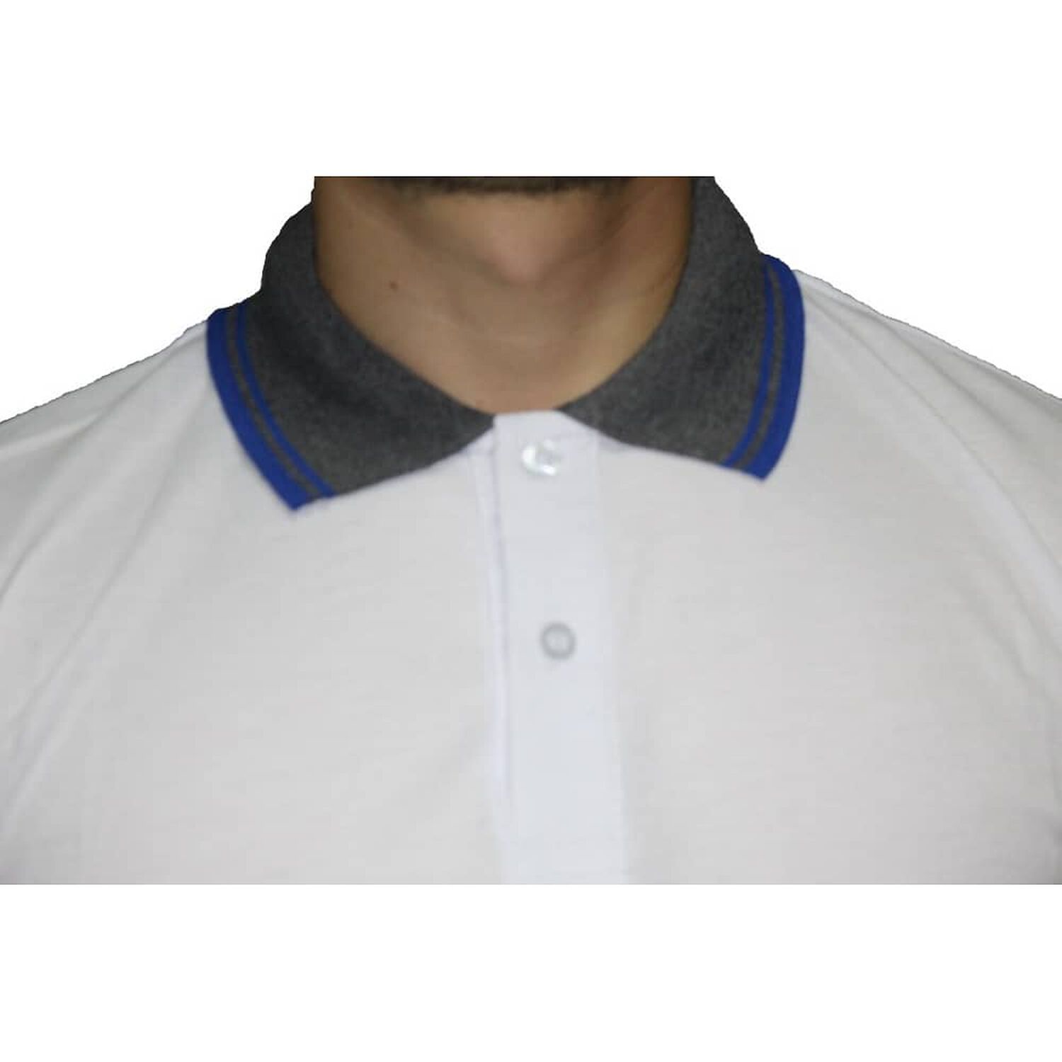 Polera Pique Slim Fit Blanco image number 3.0