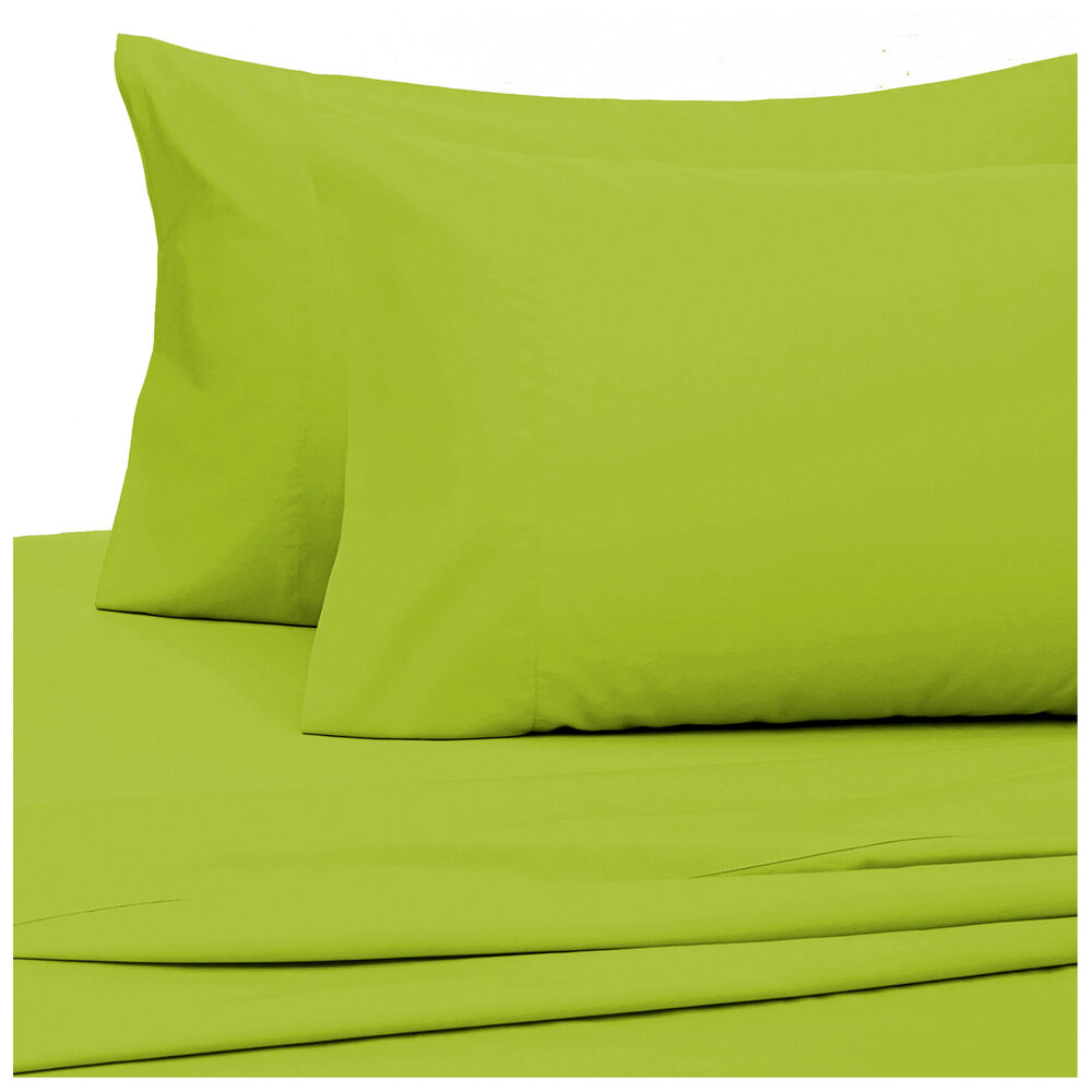 Sabana Unicolor Arthome 1.5 Plaza Color Verde 144 Hilos image number 1.0