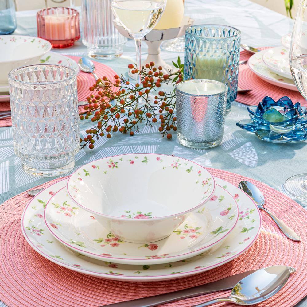 Set Umbrale Vajilla 24 Piezas Turquesa Umbrale Home Vajilla Color