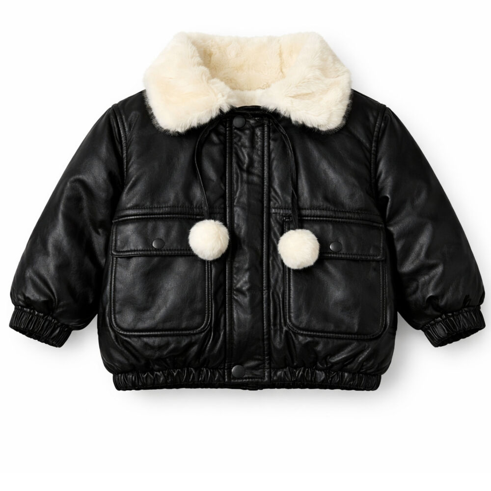 Chaqueta Ni A Ecocuero Chiporro Invierno Negra image number 3.0