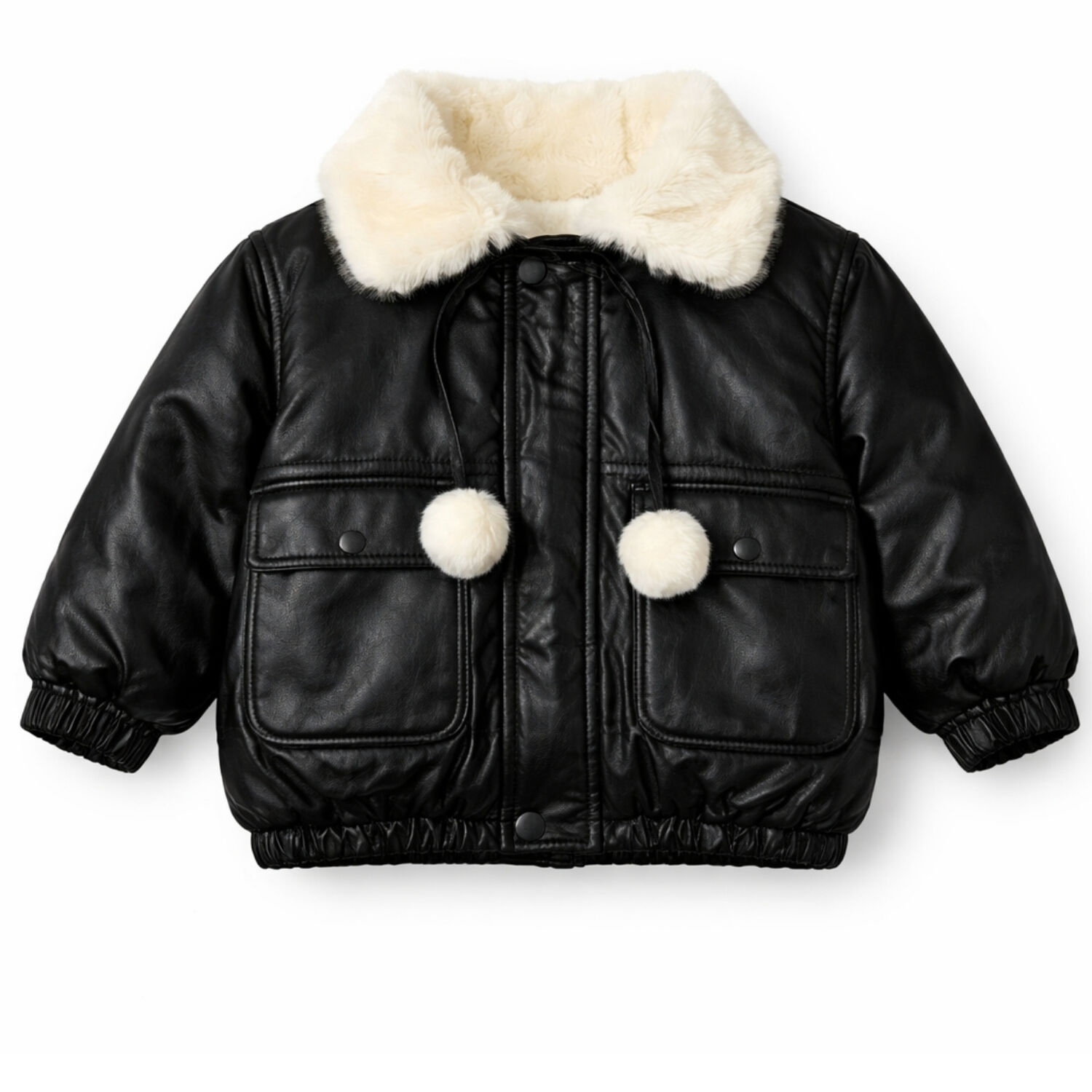 Chaqueta Ni A Ecocuero Chiporro Invierno Negra image number 3.0