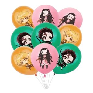 Pack Globos Kimetsu No Yaiba Fiestas Cumplea&ntilde;os