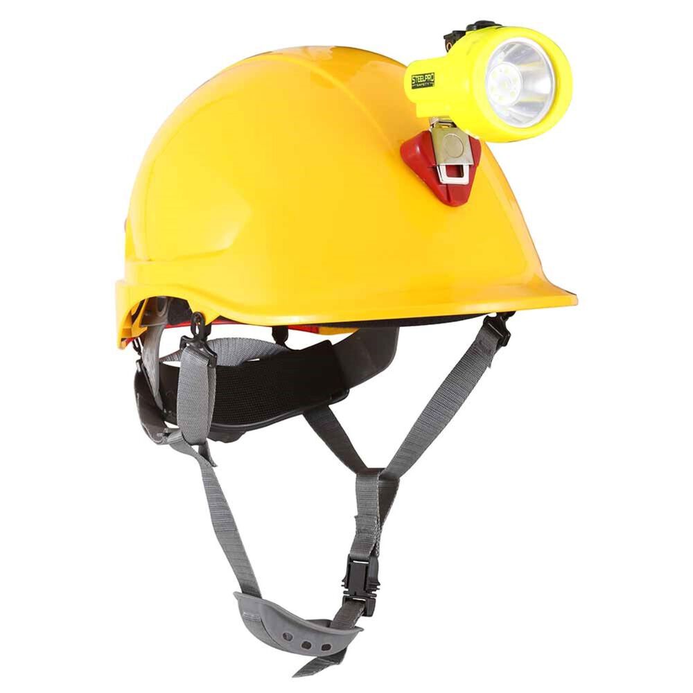 Casco Steelpro Abs Mta Amarillo Con Portal&aacute;mpara Full image number 0.0