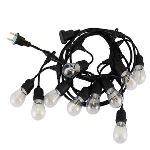 Guirnalda Luces Led Exterior 10 Metros E27 Impermeable.