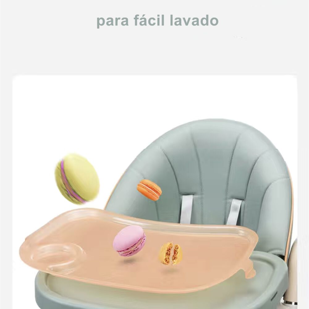Silla De Comer Reclinable Y Plegable Crema Lubabycas image number 2.0
