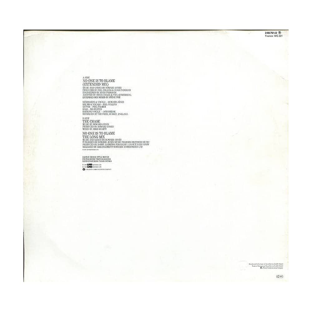 Howard Jones - No One Is To Blame | 12" Maxi Single Usado image number 1.0