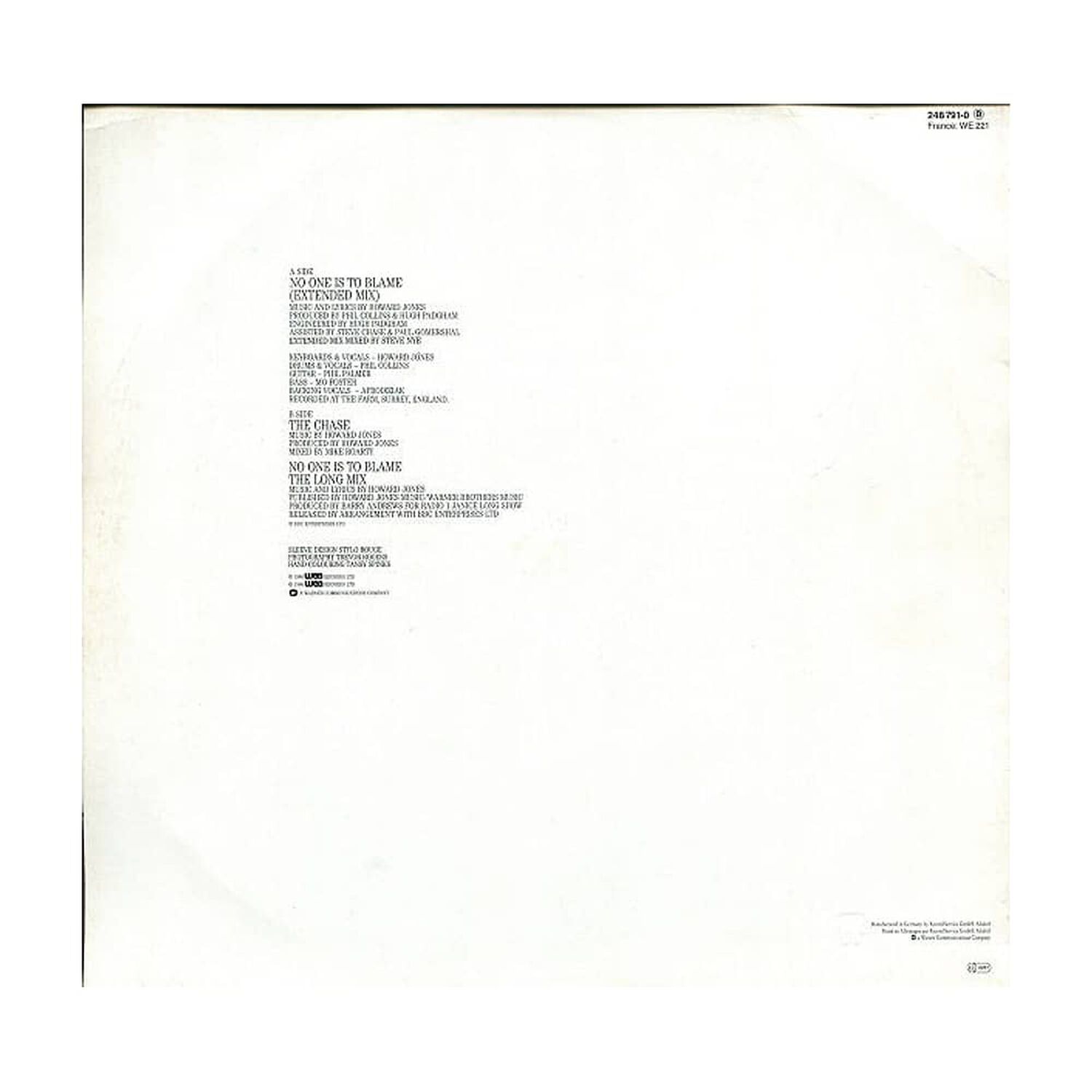Howard Jones - No One Is To Blame | 12" Maxi Single Usado image number 1.0