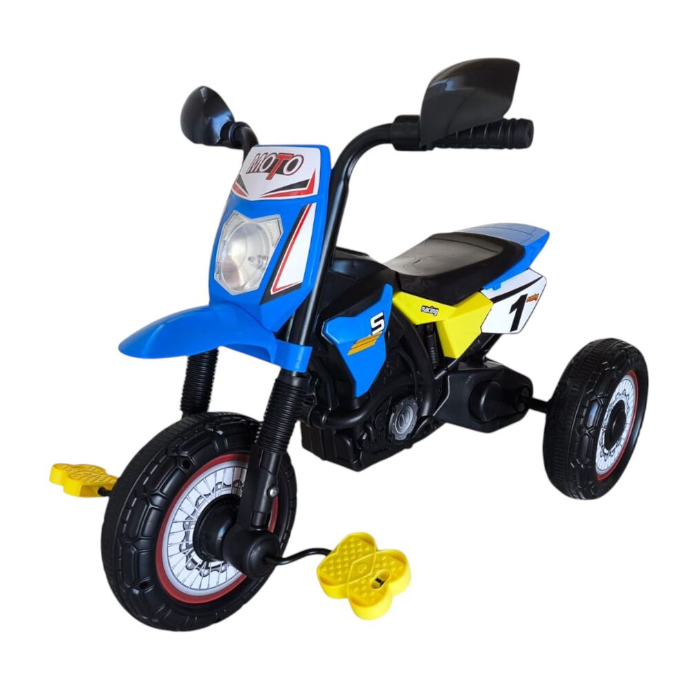 Triciclo Infantil Tipo Moto 3 Ruedas Azul image number 4.0