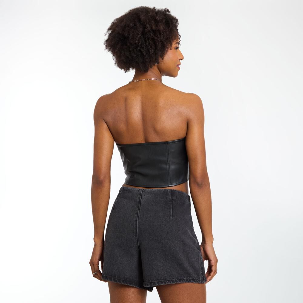 Top Strapless Ecocuero Mujer Rolly Go image number 3.0