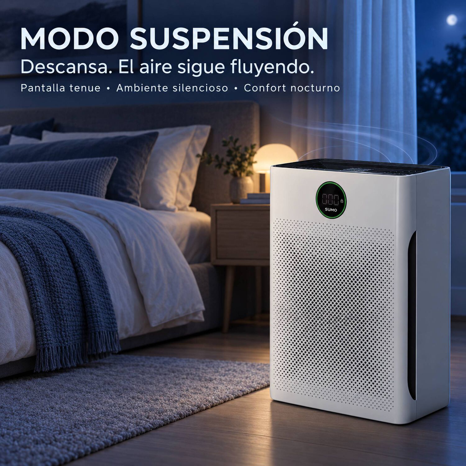 Purificador De Aire Sense Pa-1: Hepa13, Modo Pet Y Aromaterapia image number 7.0