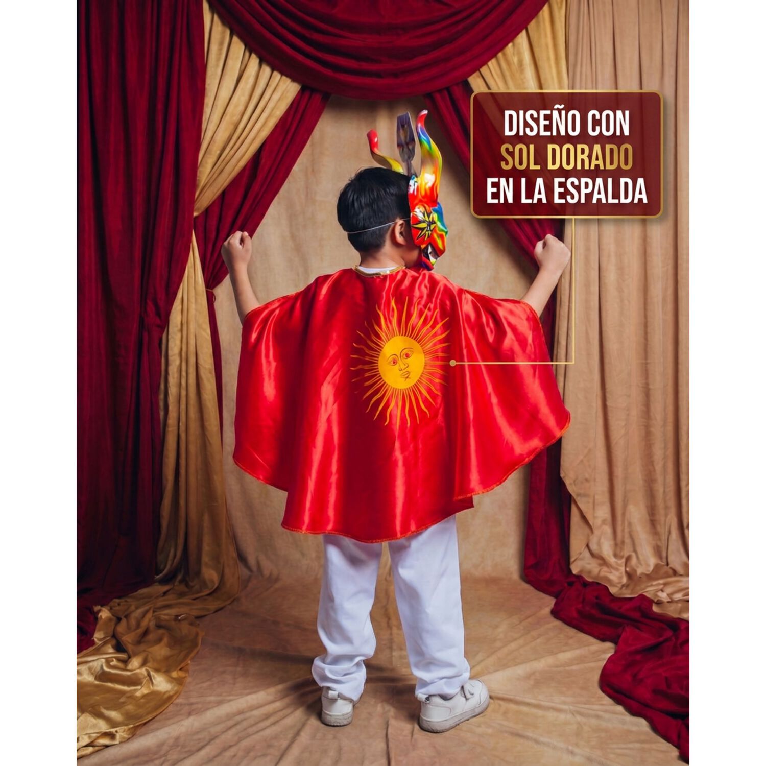 Capa La Tirana Caporal Traje Tipico Nortino Infantil image number 6.0
