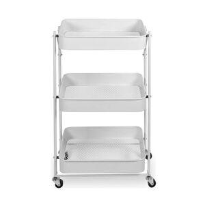 Carrito Plegable Met&aacute;lico De Cocina 3 Estantes