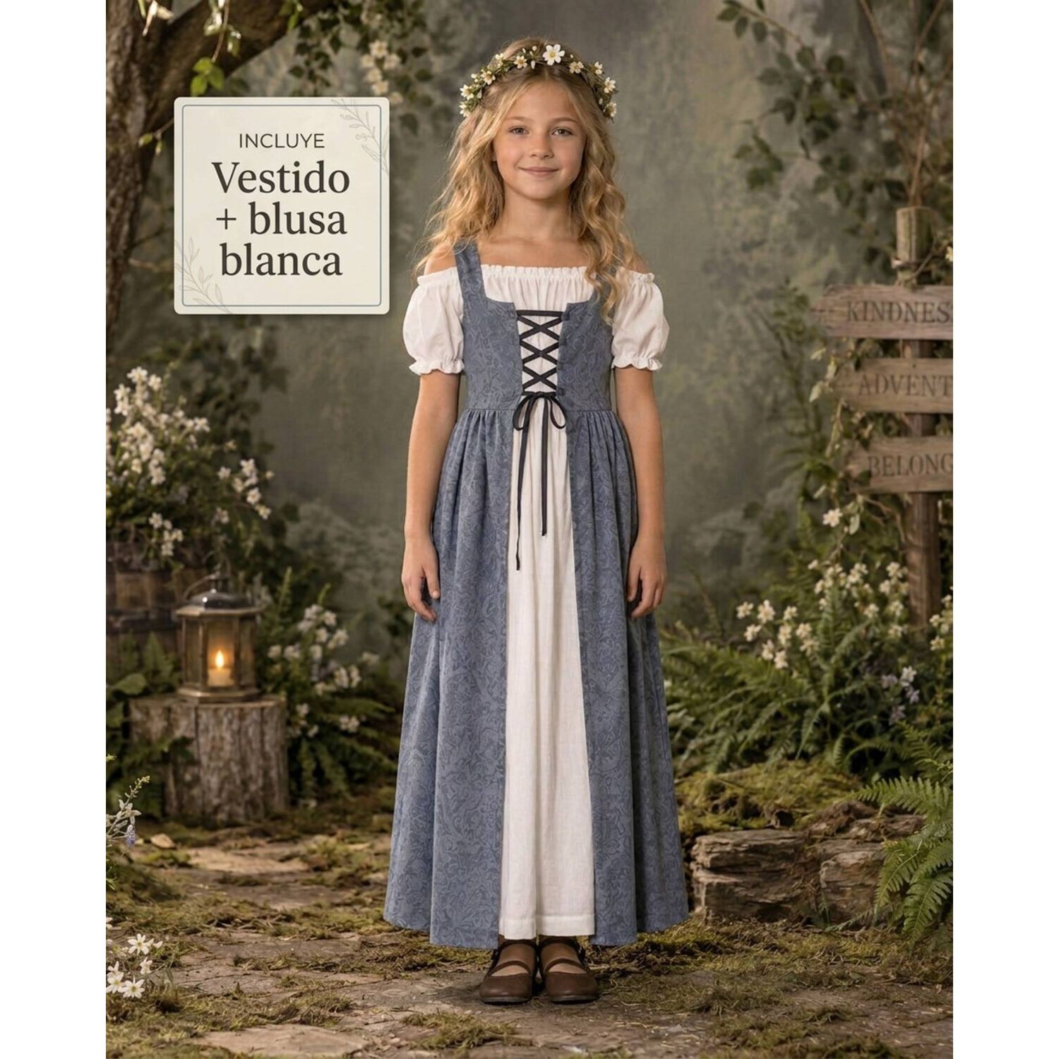 Disfraz Infantil Campesina Campo Medieval image number 5.0