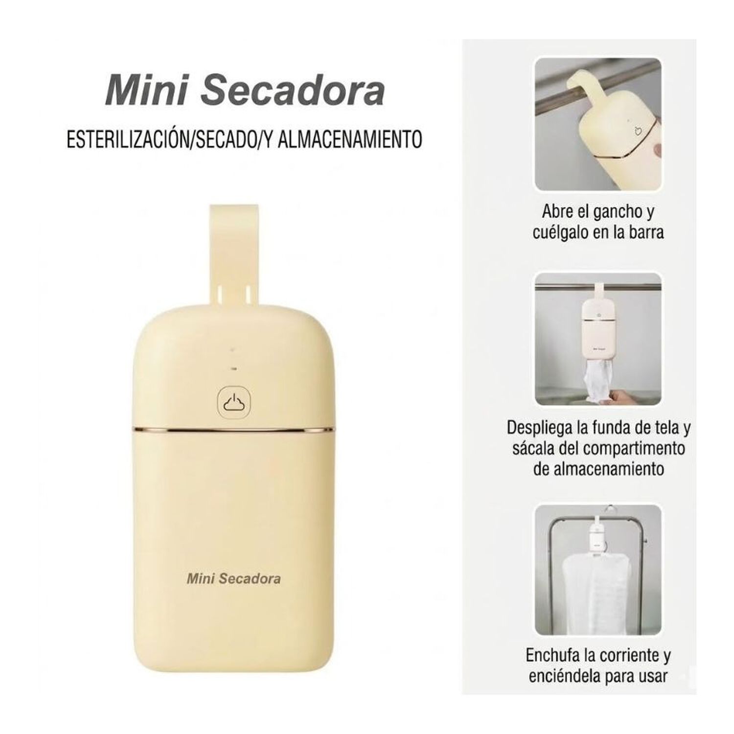 Mini Secadora Port&aacute;til De Ropa Viaje Y Hogar image number 2.0