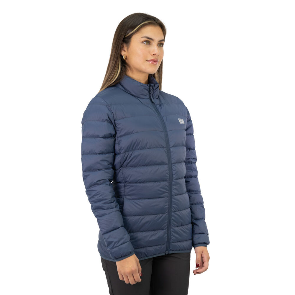 Parka Pluma Hw Pullay Pro Azul Mujer image number 1.0
