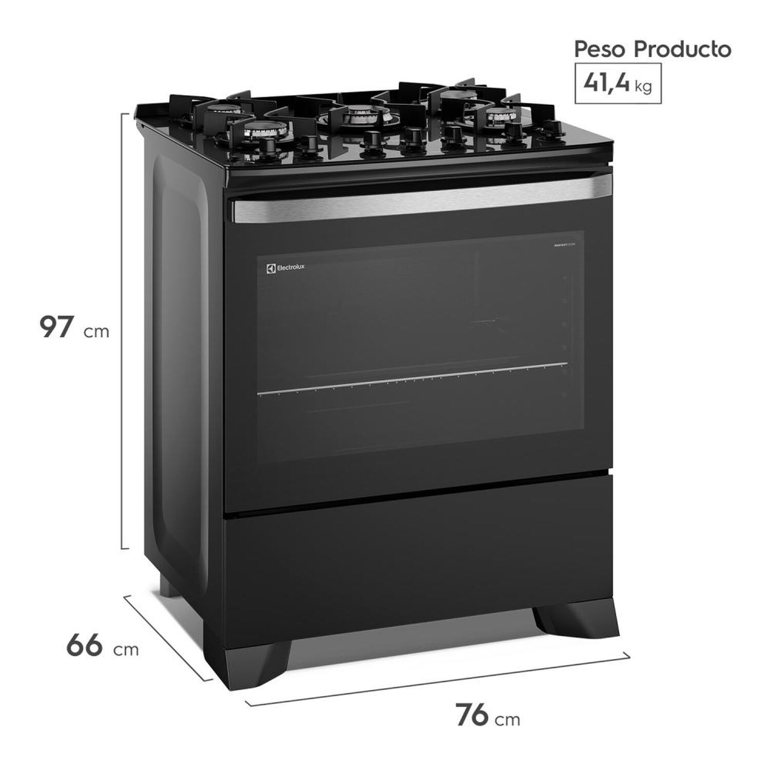 Cocina A Gas Electrolux F5epb 5 Quemadores image number 2.0