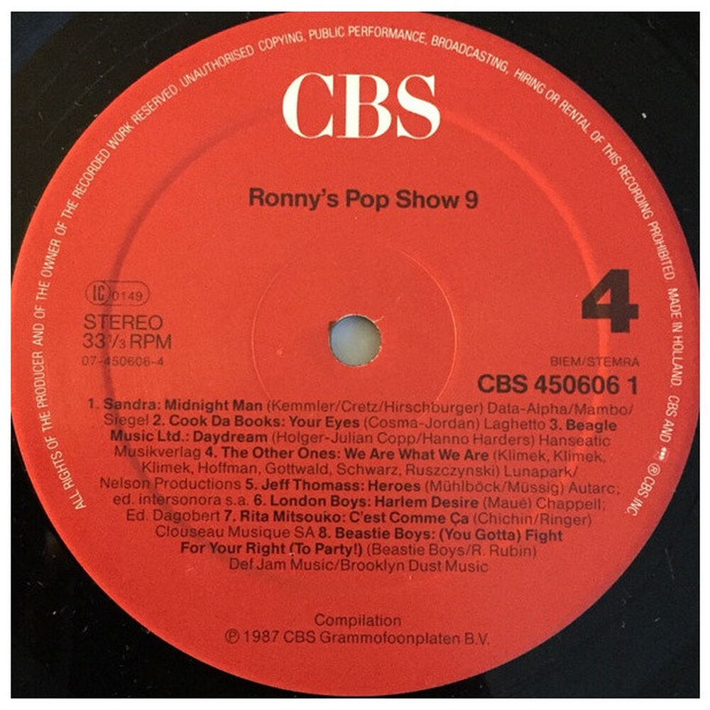 Ronny's Pop Show - Various Artist (2lp) | Vinilo Usado image number 5.0