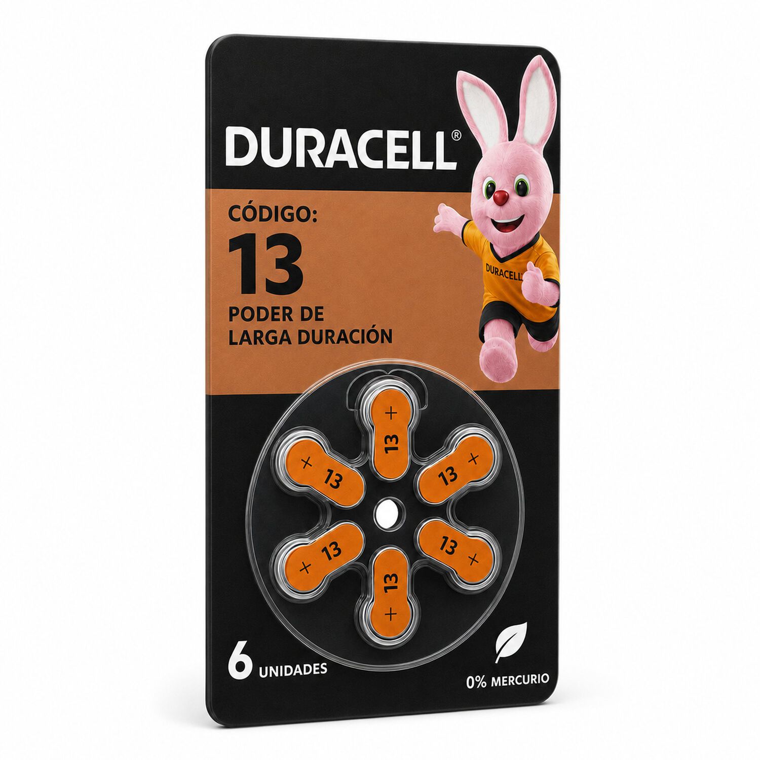 Pila Duracell 13 De Audiolog&iacute;a De Larga Duraci&oacute;n (pack De 6) image number 1.0