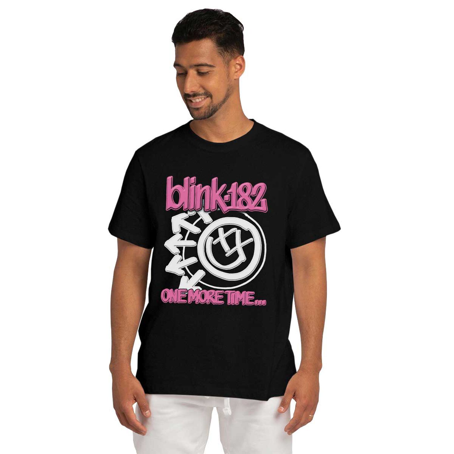 Polera Blink 182 One More Time Relieve Fucsia image number 1.0