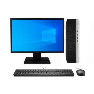 Kit Monitor + Pc Hp Elitedesk 800 G4 Sff (i7-8va 16gb 512gb Ssd) + Teclado & Mouse Reacondicionado