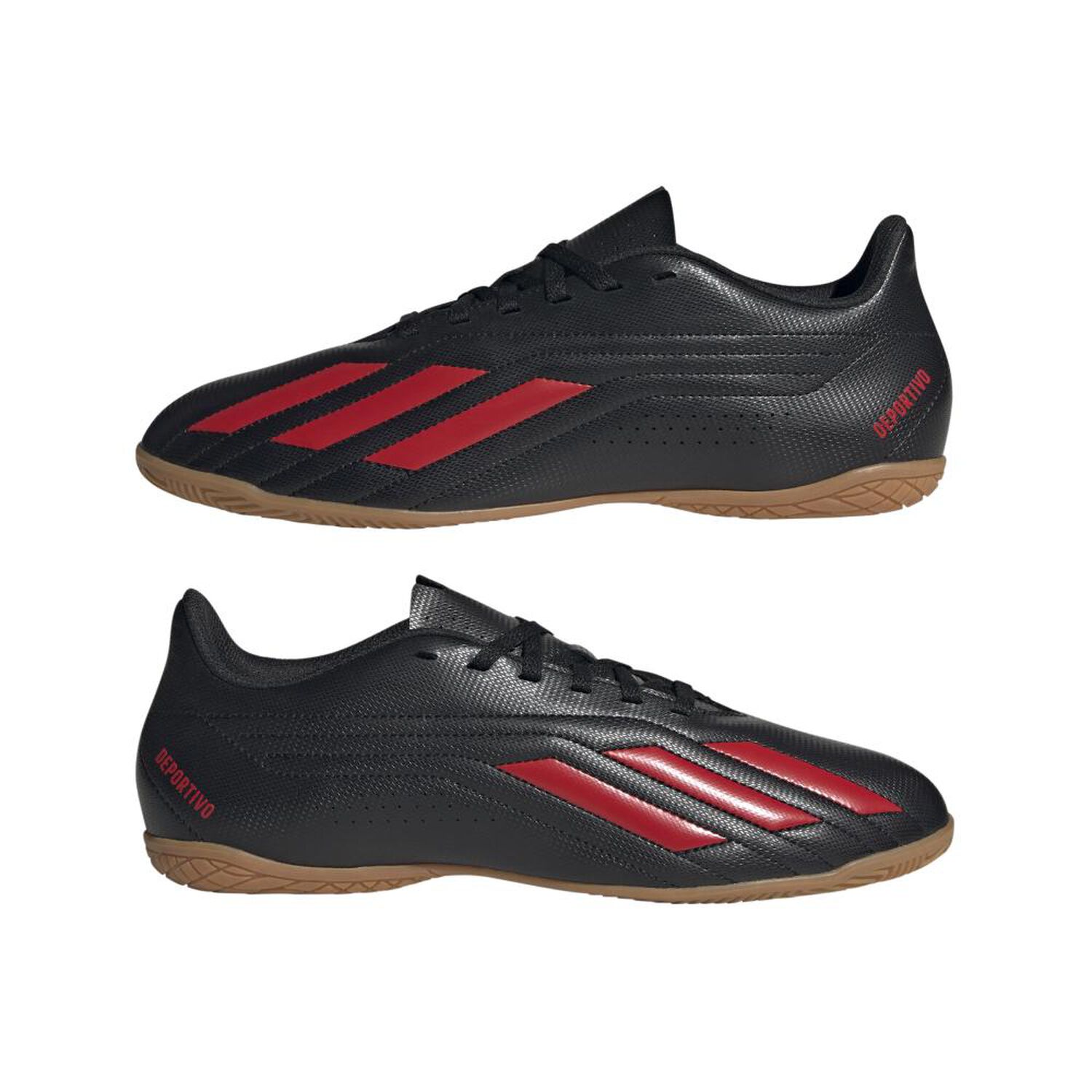 Zapatilla F&uacute;tbol Hombre Adidas Deportivo Ii In Negro image number 7.0