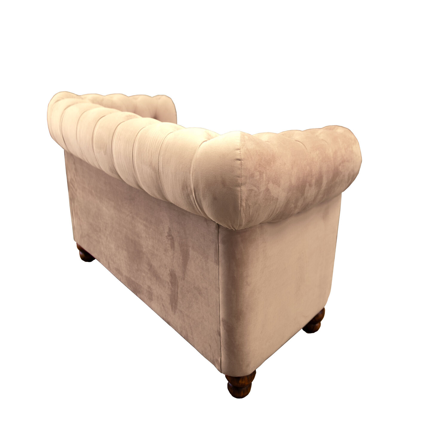 Sofa Florencia 2 Cuerpos Tela Velvet Beige image number 2.0