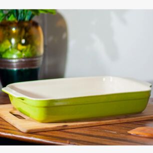 Fuente Ceramica P/horno Verde