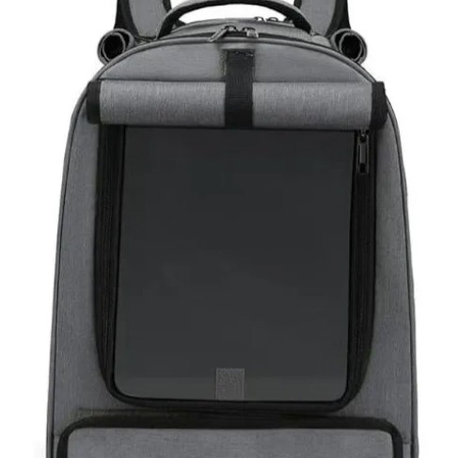 Mochila Bolso Transportes Malla Mascotas Perros Gatos Xl Gris image number 0.0