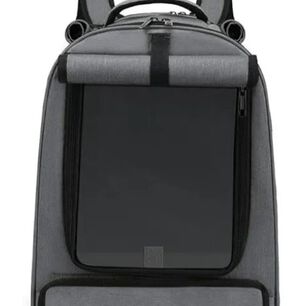 Mochila Bolso Transportes Malla Mascotas Perros Gatos Xl Gris