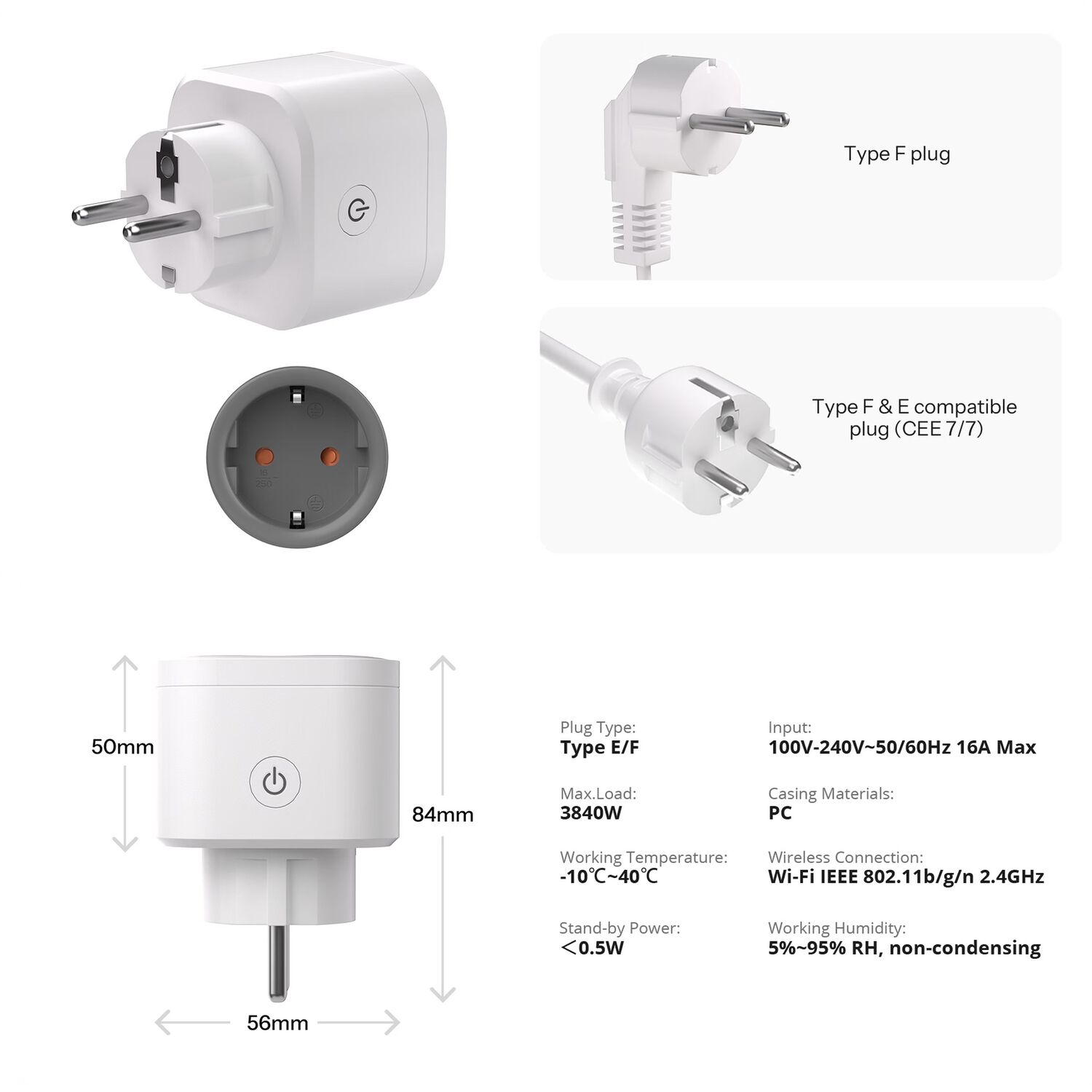 Enchufe Wifi Sonoff S61 Con Medici&oacute;n De Energ&iacute;a Con Matter image number 6.0