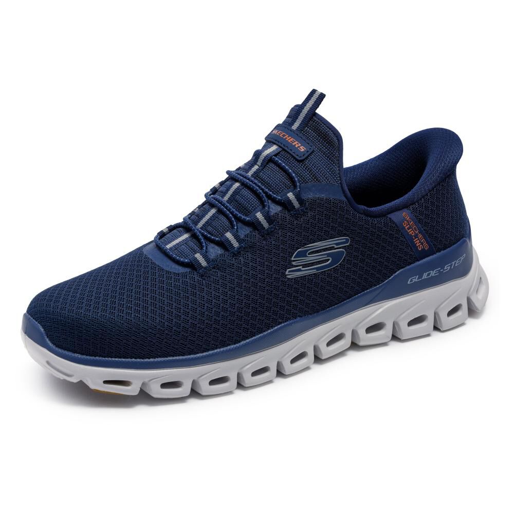 Zapatilla Urbana Hombre Skechers Glide-step Nvy image number 2.0