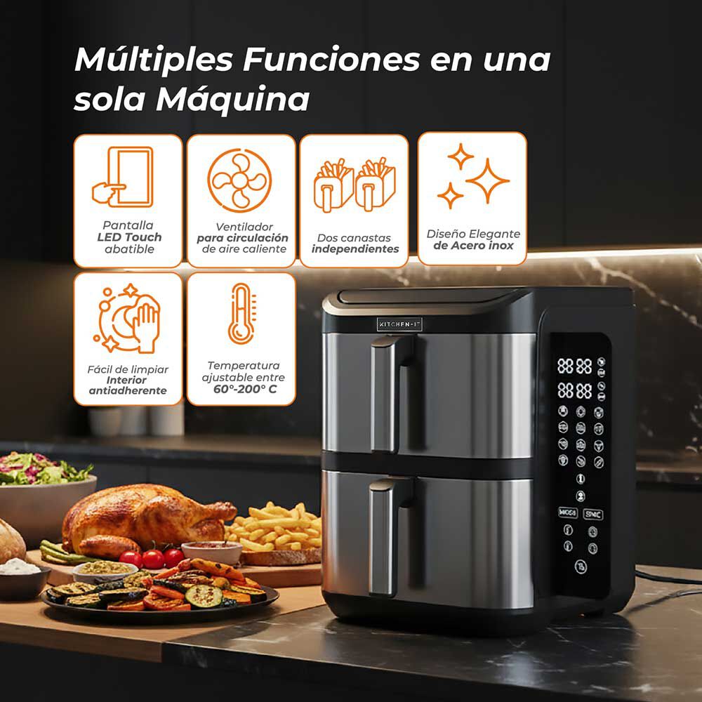 Freidora De Aire Dual Crisp Xl 10l image number 3.0