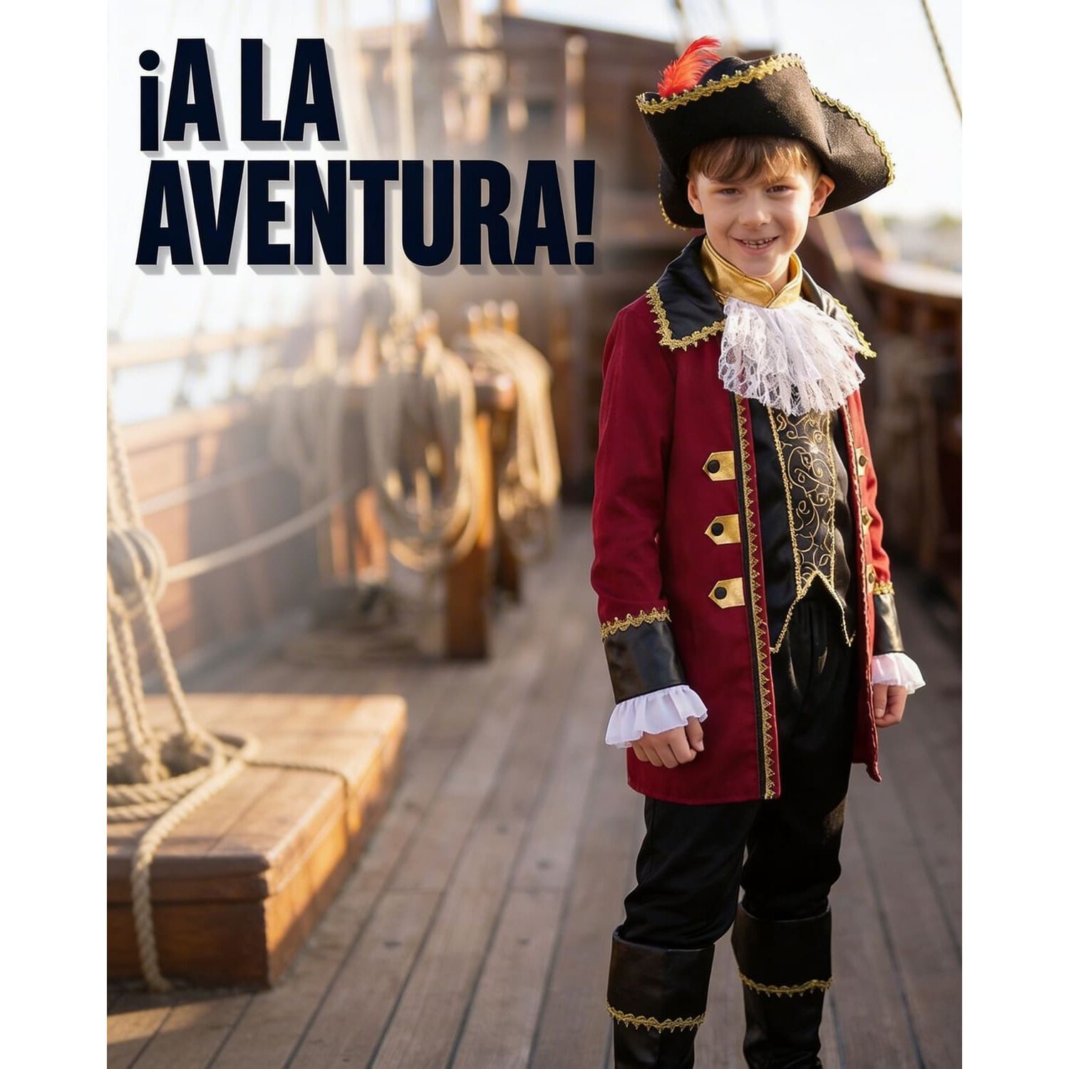 Disfraz Cosplay Pirata Corsario Piratas Infantiles Todos Ni&ntilde;o image number 5.0