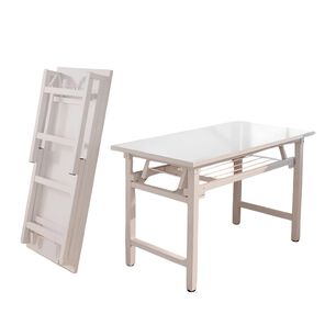 Escritorio Plegable Armado 120x60cm Fold Blanco