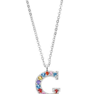 Collar Lp3426-1/g Lotus Silver Mujer Letters