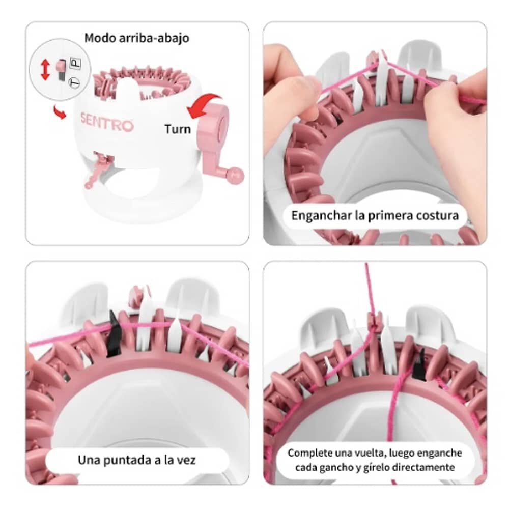 Maquina Para Tejer Con Telar Giratorio De 22 Agujas image number 5.0