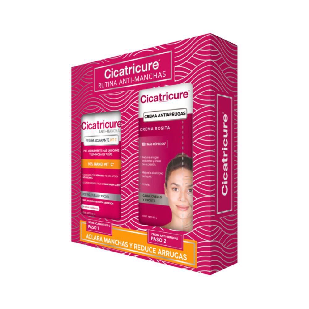 Pack Cicatricure Anti-manchas Serum Aclarante Vit C 30 Ml + Crema Antiarrugas 60 Gr image number 2.0
