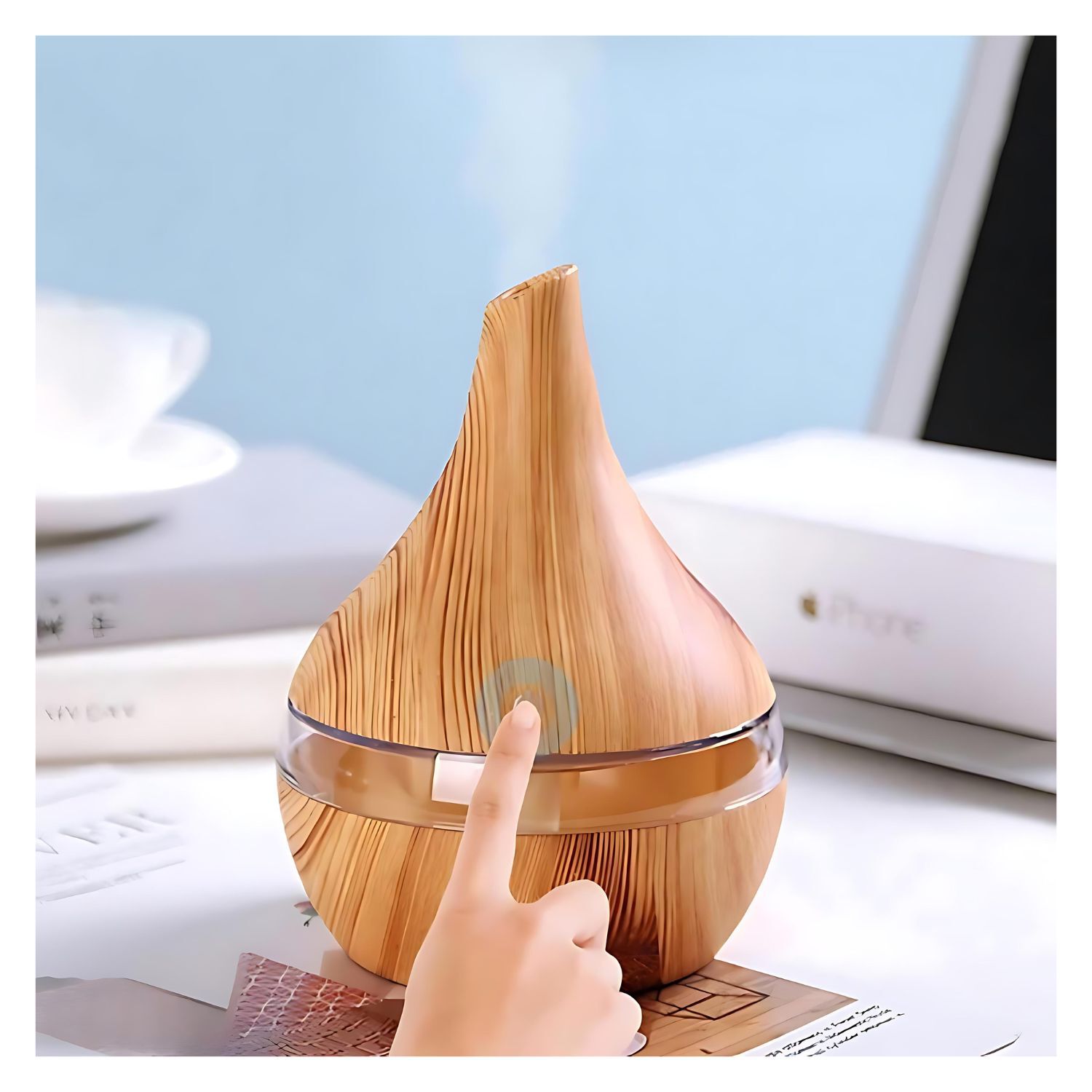 Pack Humidificador Marron Claro + 12 Esencias Aromaticas image number 2.0