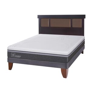 Cama Europea Cic Ortopedic / 2 Plazas / Base Normal + Respaldo