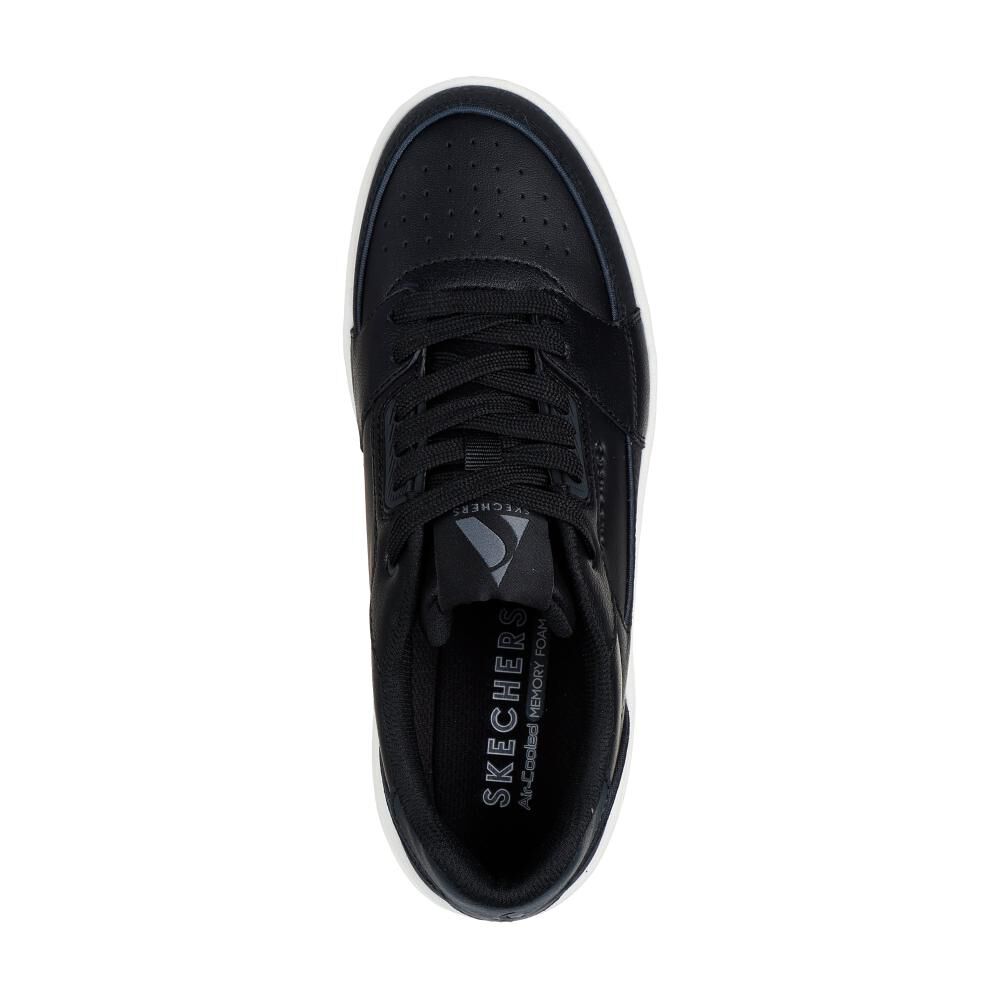 Zapatilla Urbana Mujer Skechers Uno Court - Courted Style Negro image number 4.0