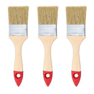 Set 3 Brochas Mango Madera 2 Pulgadas Para Pintura Pintar