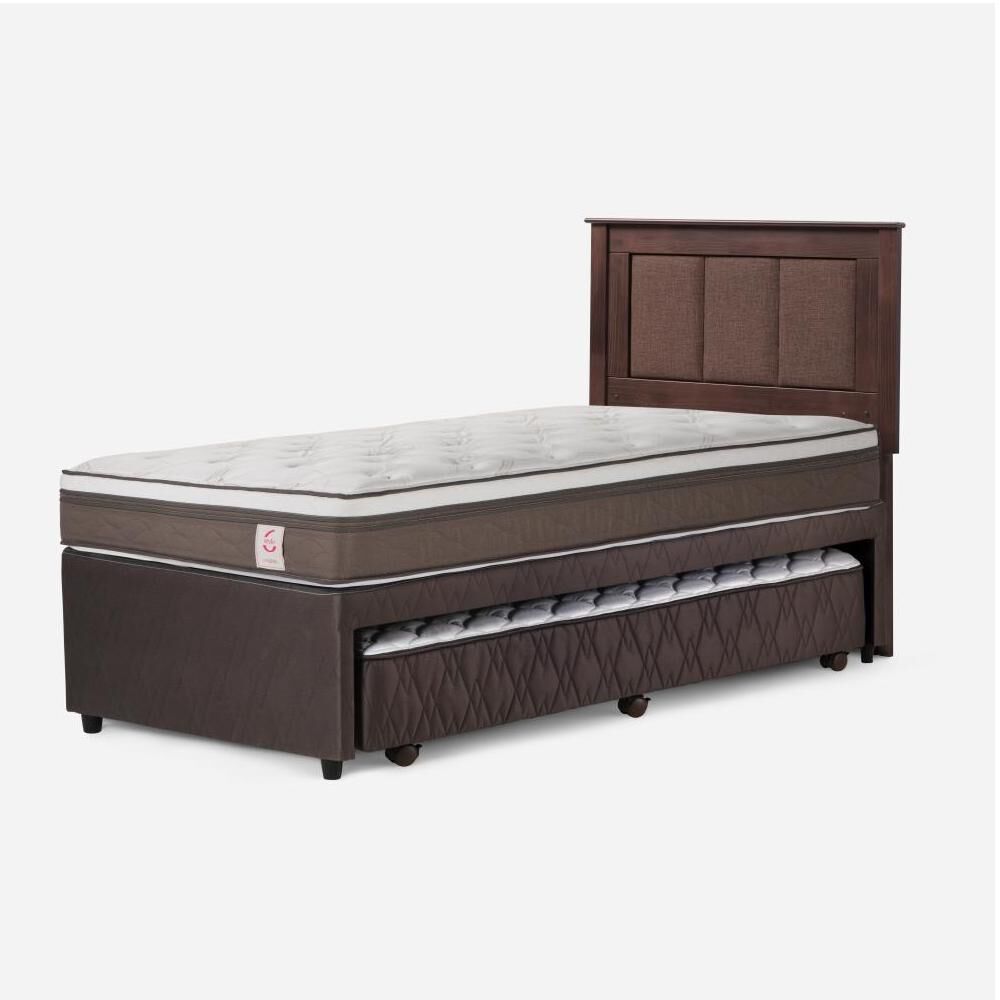 Cama Nido Rosen New Style 6 / 1.5 Plazas / Base Normal + Respaldo image number 2.0