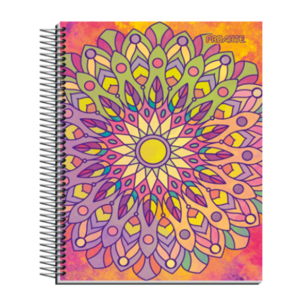 Pack 6 Cuadernos Escolar Espiral Mandalas Colores 150 Hojas image number 4.0