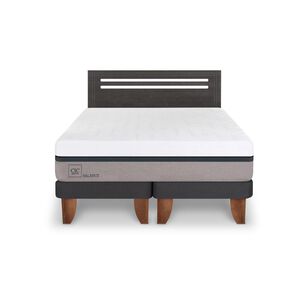 Cama Europea Cic Balance / 2 Plazas / Base Dividida + Respaldo
