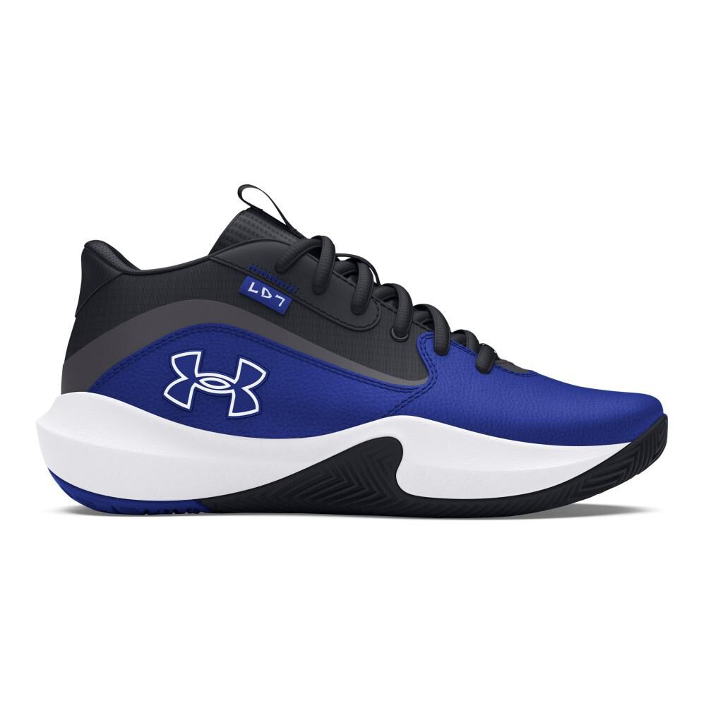 Zapatilla Basketball Unisex Under Armour Gs Lockdown 7 Azul image number 0.0