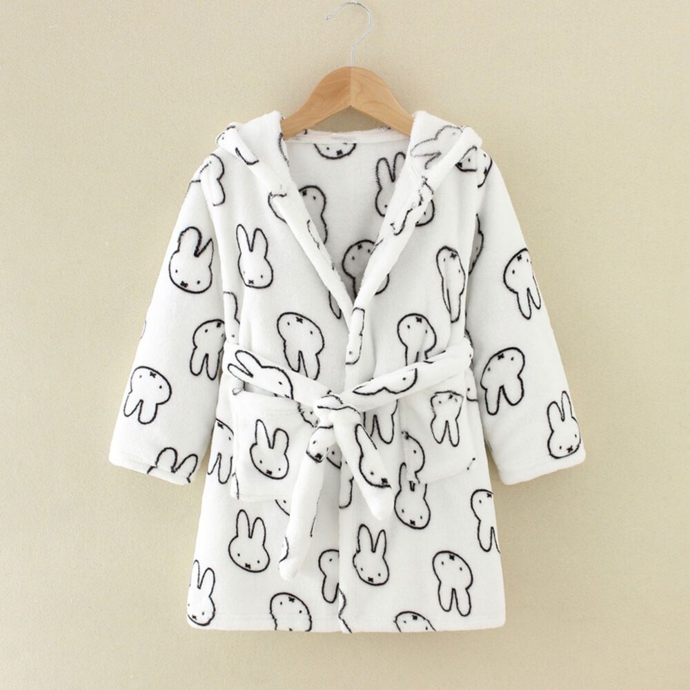 Batas De Ba&ntilde;o Con Capucha Y Bolsillos Ni&ntilde;o Y Ni&ntilde;a Conejito image number 0.0