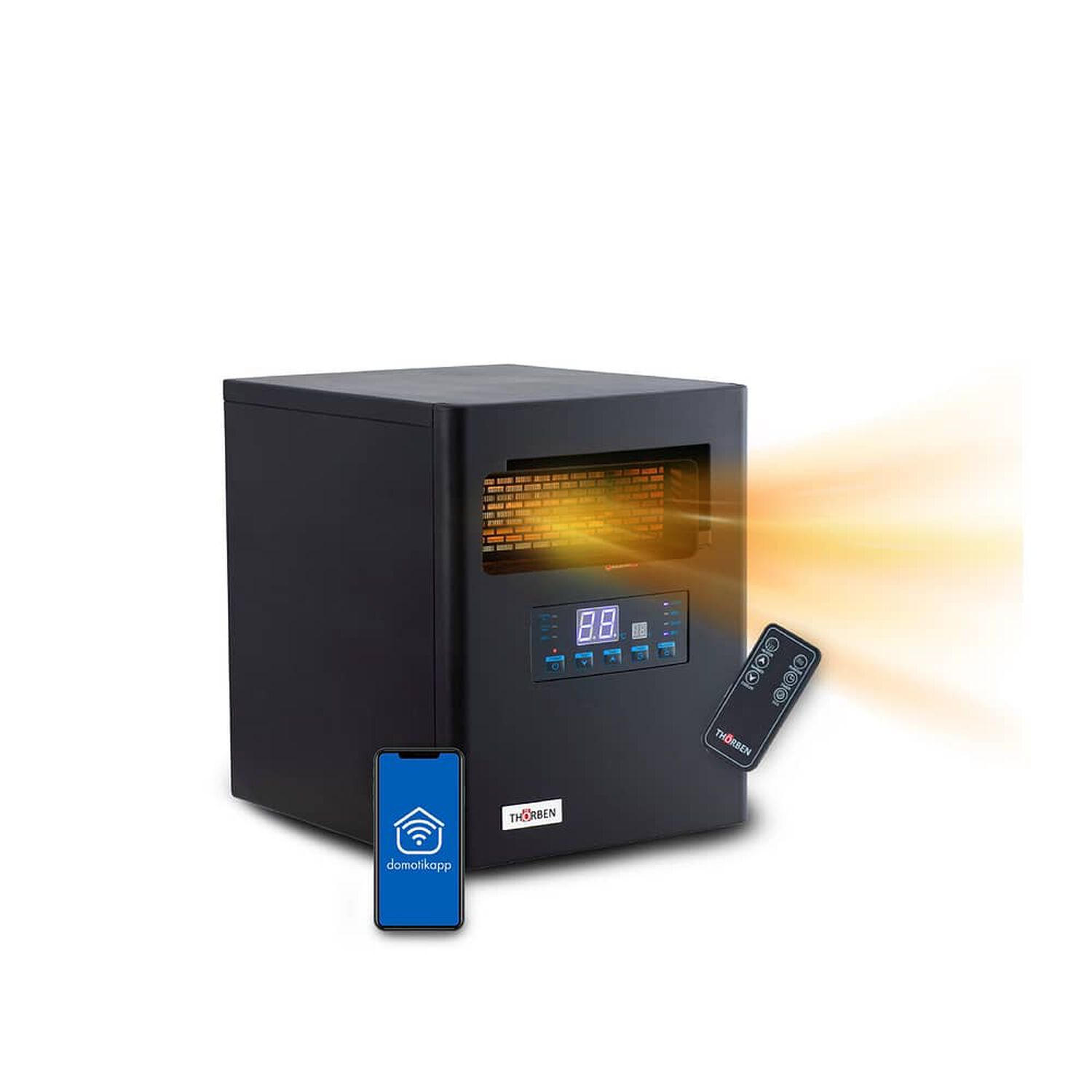 Estufa Electrica Infrarroja Thor Green 1500 Wifi image number 0.0