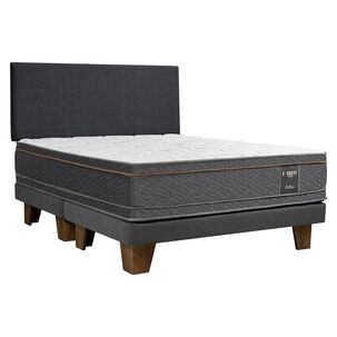 Cama Europea Celta Everest Cobre / 2 Plazas / 200 Cm /  Base Dividida + Respaldo